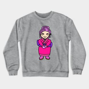 Kawaii chibi kimono girl Crewneck Sweatshirt